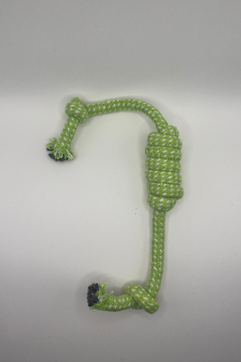 Green Rope Toy With Knot – Built for Playful Battles