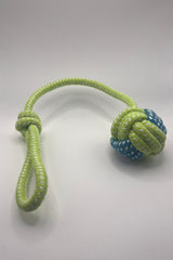 Green Rope Toy with ball – Built for Playful Battles