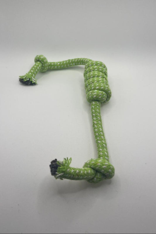 Green Rope Toy With Knot – Built for Playful Battles
