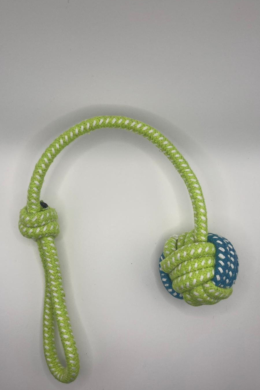 Green Rope Toy with ball – Built for Playful Battles
